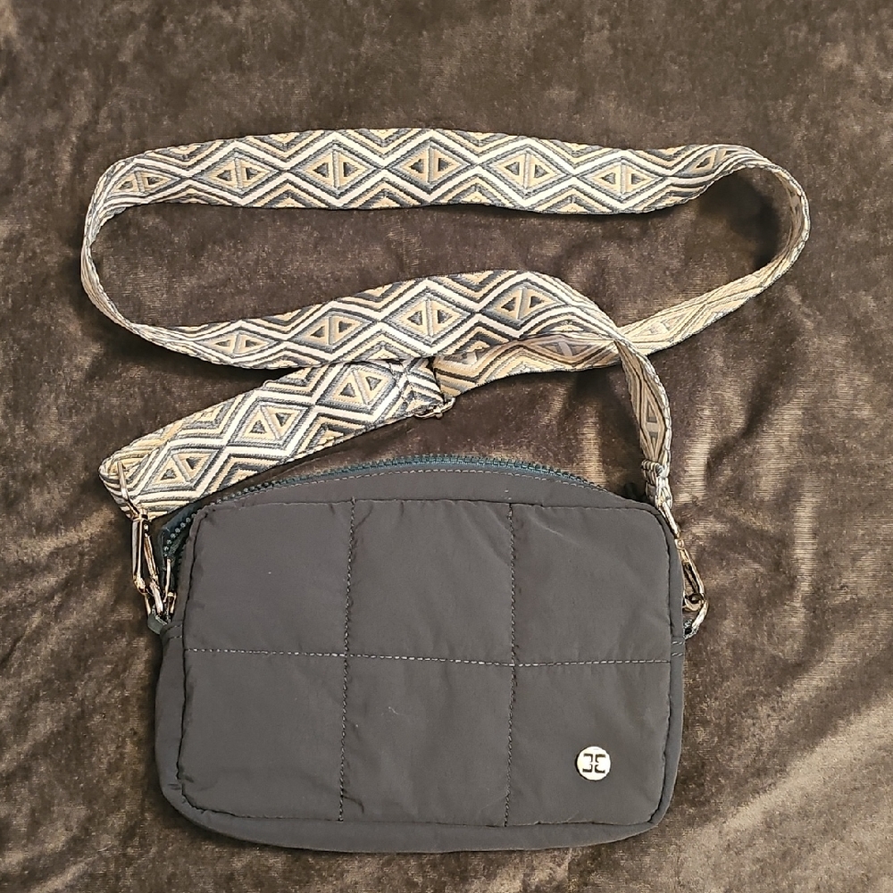 Black Quilted Crossbody Bag